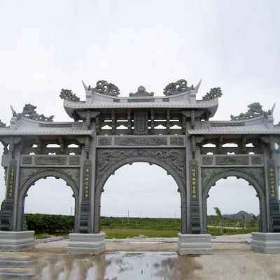 旅游區(qū)門(mén)樓_古鎮(zhèn)石牌坊_景區(qū)大門(mén)石牌樓圖片