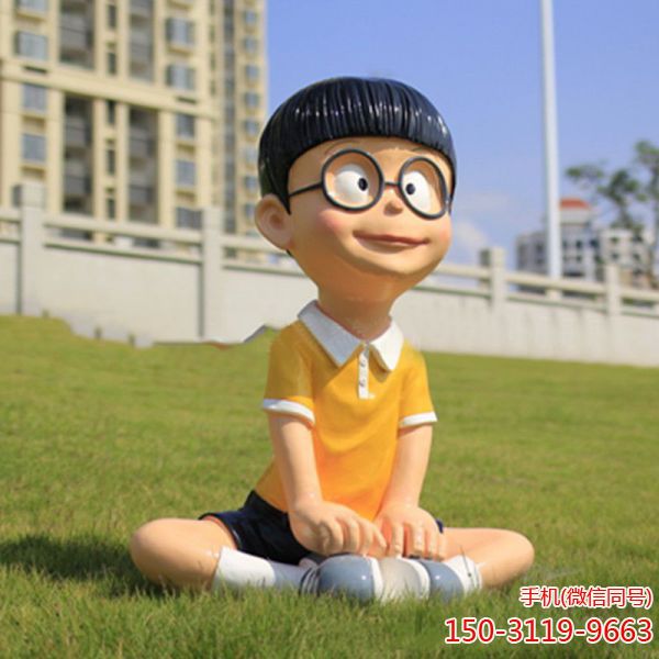 人物卡通雕塑 哆啦A夢(mèng)之大熊