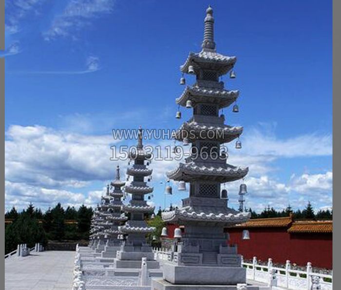 園林景觀仿古石塔雕塑