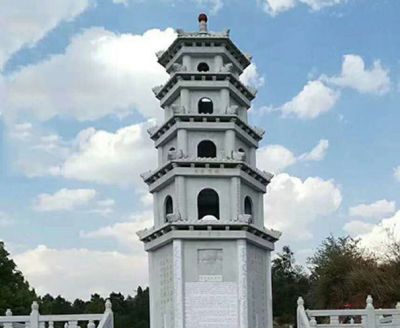 大理石多層寶塔寺院景觀石雕