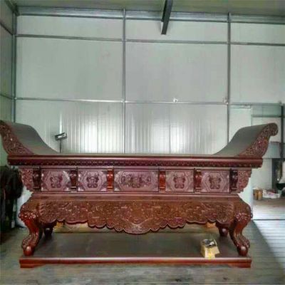 香樟木木雕刻大型寺院擺放供桌