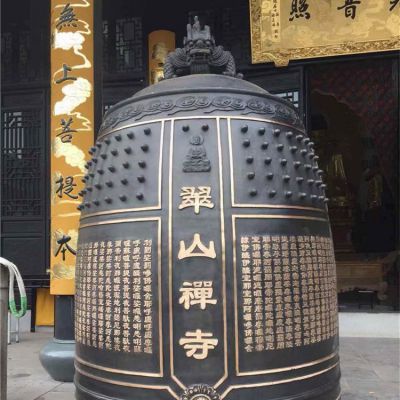 寺廟大型玻璃鋼仿銅園林景區(qū)大型銅鐘 