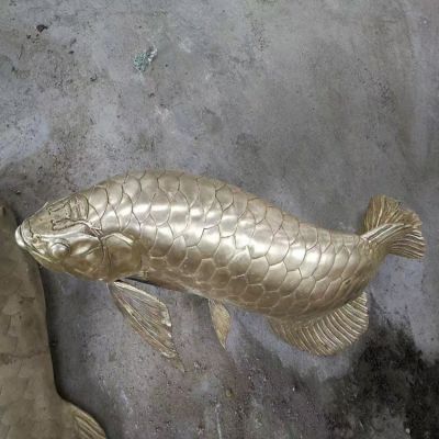 不銹鋼水景噴泉景觀金龍魚擺件