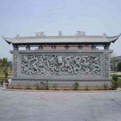 廣場(chǎng)庭院青石古建石雕壁畫(huà) 影壁墻 美觀大方