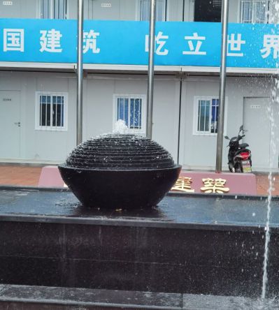 中國黑流水噴泉園林水池子石雕擺件