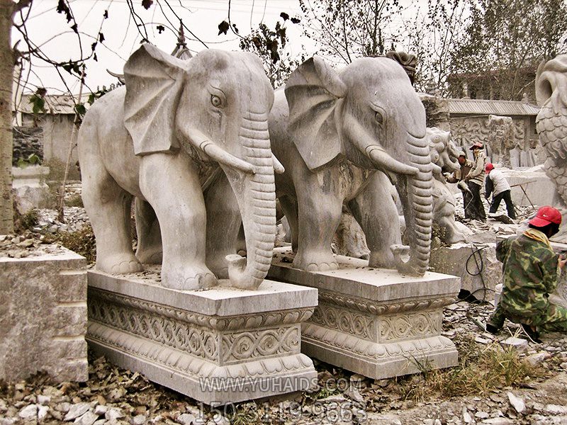 庭院寺廟創(chuàng)意鎮(zhèn)宅招財(cái)大型景觀裝飾品大象雕塑