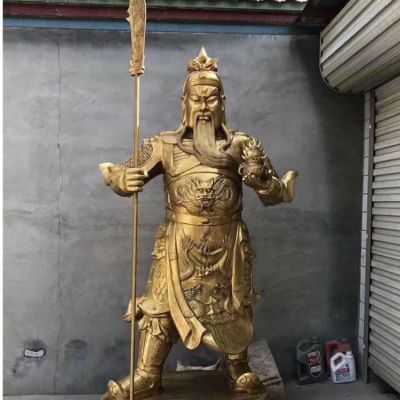 家居寺廟供奉立式武財神雕塑